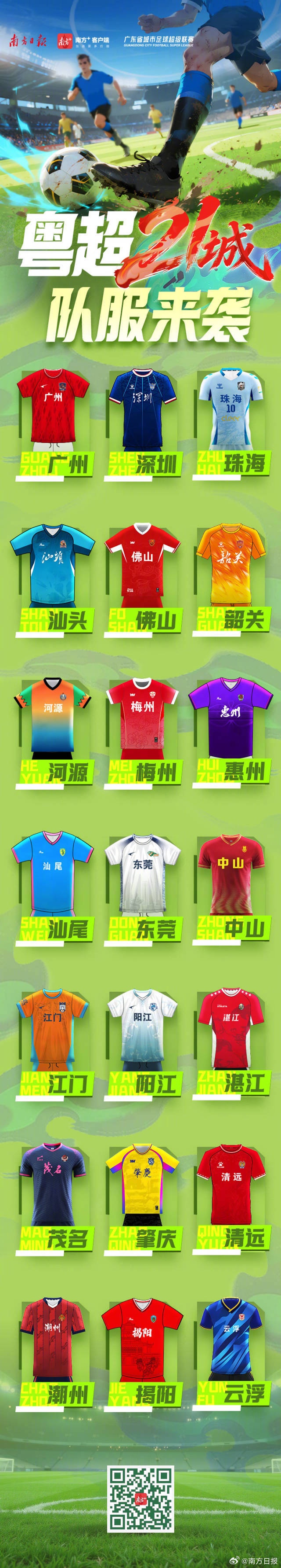 粵超21隊(duì)?wèi)?zhàn)袍集體亮相 4月25日越秀山揭幕戰(zhàn)廣州對陣江門