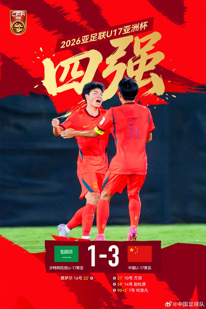 U17國足半決賽戰(zhàn)澳洲：出線任務已完成，沖擊冠軍成新目標