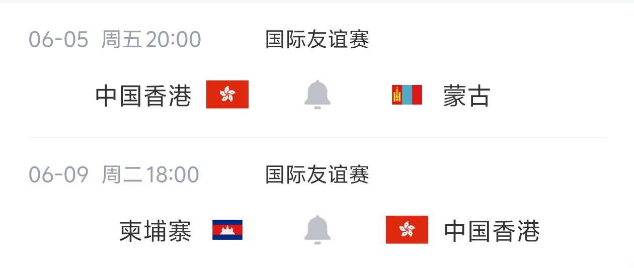港足六月名單：12人來(lái)自中超中甲，陳晉一安永佳在列
