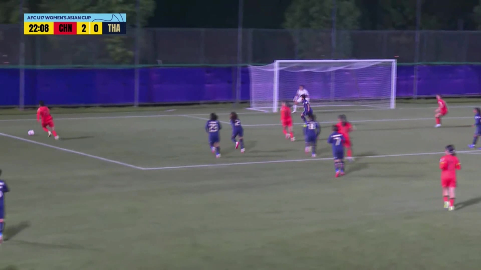 U17女足3-0領(lǐng)先！成宛迪門前頭球破門建功