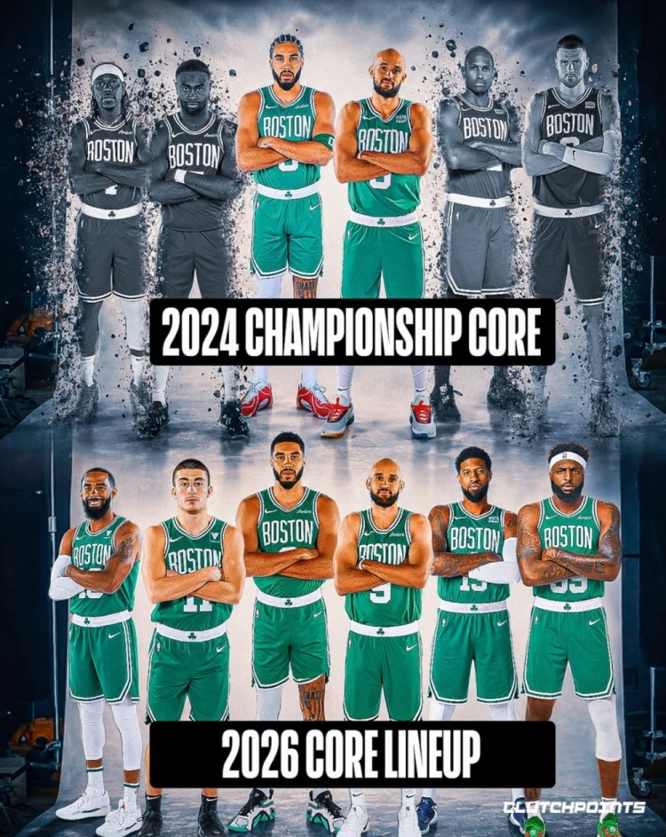 翻覆！綠軍2年前奪冠核心離隊(duì)4人 陣容大洗牌