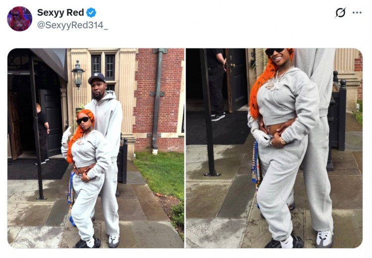 杜蘭特與說唱歌手Sexyy Red親密合照曝光
