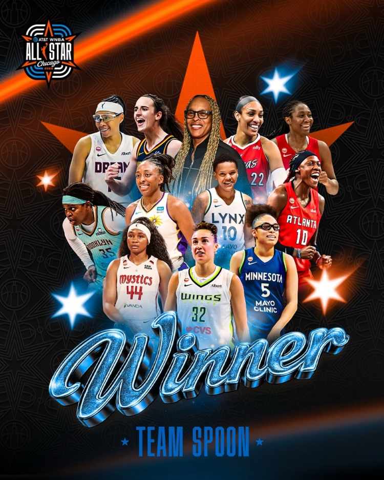 19783人見證！WNBA全明星正賽上座紀錄刷新 韋瑟斯龐隊129-120勝庫珀隊