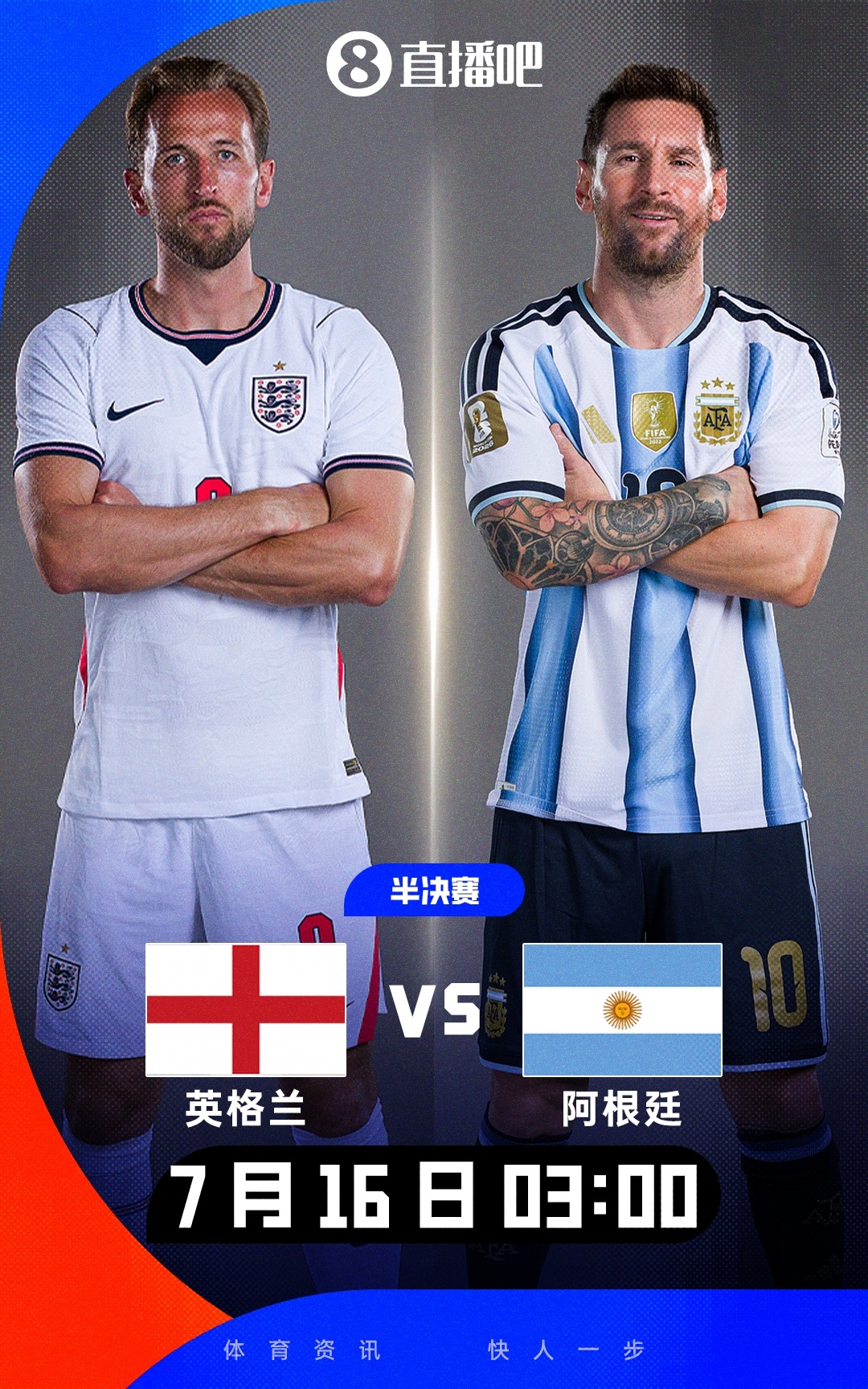 英阿宿敵戰(zhàn)前瞻：沉默領(lǐng)袖凱恩vs梅西 數(shù)據(jù)示中場(chǎng)天平傾斜